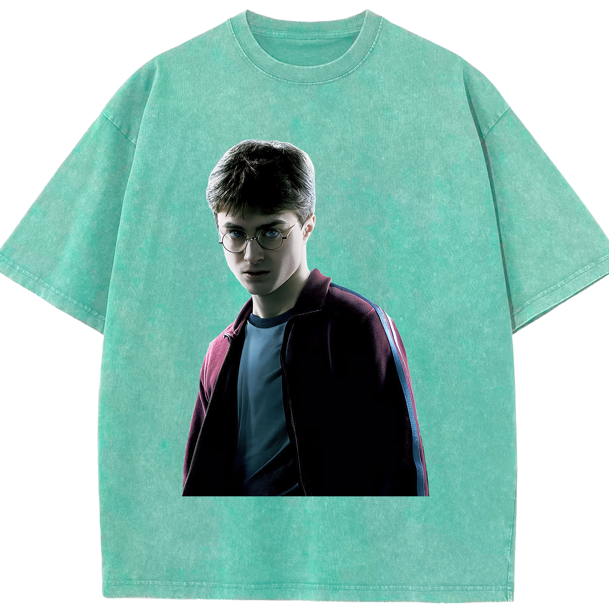 （画像用） Harry Potter ハリー・ポッターシリーズ 綿100% ヴィンテージ風 半袖Tシャツ（フロントプリント）
